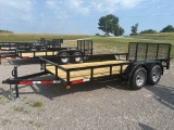 2025 ROGERS WELDING 6.4’ X 14’ TANDEM AXLE TAG TRA