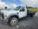 2008 FORD F450 XL FLATBED TRUCK