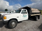 1991 FORD F-SUPER DUTY CUSTOM SINGLE AXLE DUMP TRU