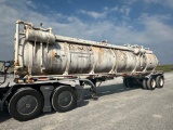 1982 PRESVAC DDT TANDEM AXLE TANK TRAILER