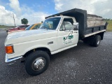 1991 FORD F-SUPER DUTY CUSTOM SINGLE AXLE DUMP TRU