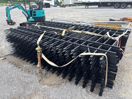 NEW WROUGHT IRON SITE FENCE BUNDLE