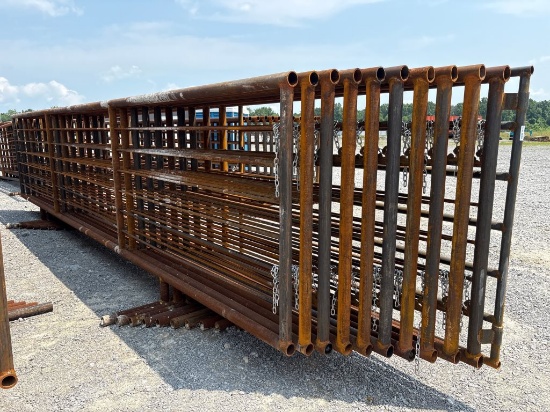 LOT OF (10) HEAVY DUTY 24' CORRAL PANELS