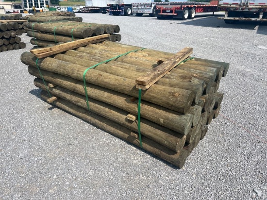 BUNDLE OF (28) WOODEN POSTS