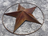 LARGE METAL TEXAS STAR