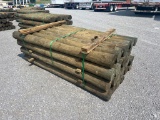 BUNDLE OF (28) WOODEN POSTS