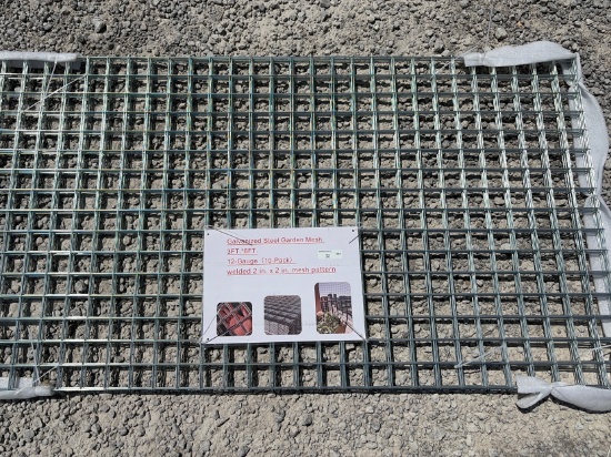LOT OF (10) GALVANIZED STEEL GARDEN MESH