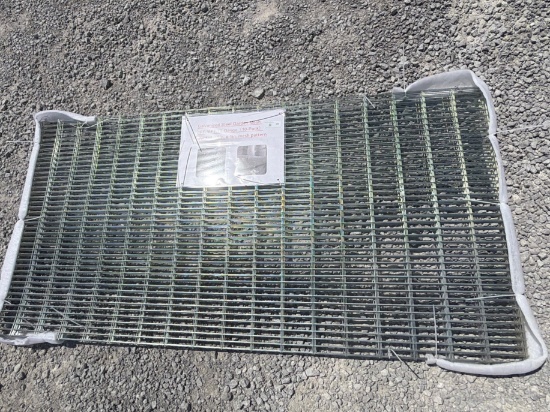 LOT OF (10) GALVANIZED STEEL GARDEN MESH