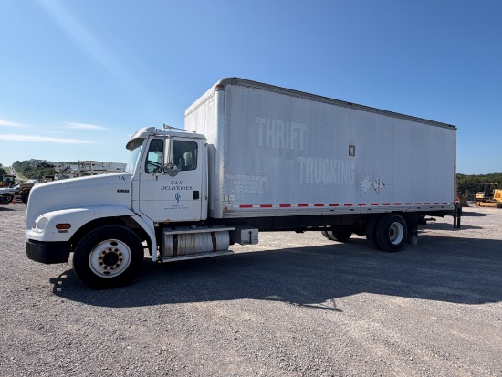 1997 FREIGHTLINER FL112 SINGLE AXLE 26â€™ BOX TRUCK