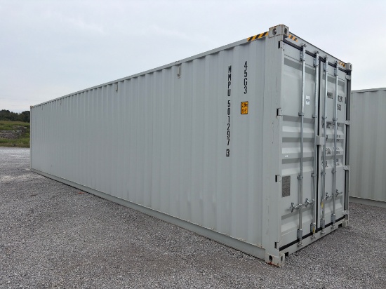 40' ONE TRIP SHIPPING CONTAINER W/ SIDE DOORS