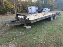 DUAL TANDEM AXLE EQUIPMENT TRAILER