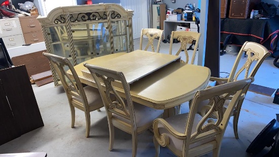 Yellow Wood Dining Set