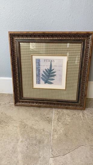 21 x 21 Framed Picture Fern