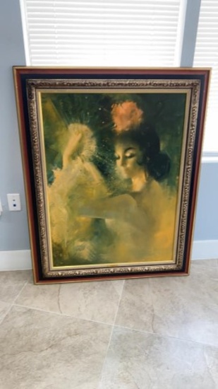 Large Painting of Woman By: Runci
