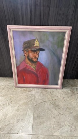 PAINTING OF MAN IN RED