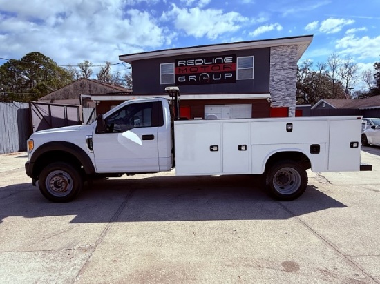 2017 FORD F550 SINGLE CAB DRW 4x4 V10 SERVICE TRUCK