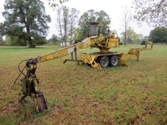 Husky Brute XL185 Log Loader, S/N: 4865, T/A Trailer Mounted, Detroit Diese