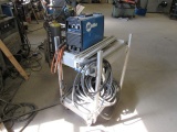 Miller CST280 Arc Welder on Aluminum Wheeled Cart, S/N: MD4100766.