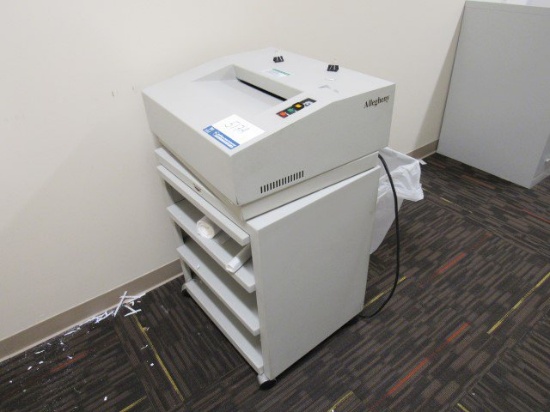 Allegheny Paper Shredder on Wheeled Cart.Location: Upstairs