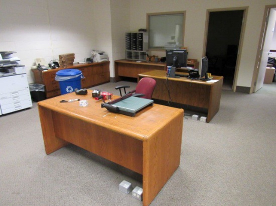 Misc. Office Furniture, Including: (2) 5' x 2'6" Desks, (1) 6' x 3' Table,