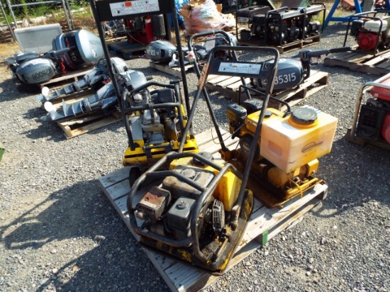 (3) Plate Compactors: (1) Northern Industries JPC-80WT (VDOT Unit #N23508);(2) Whacker WP1550AW Plat