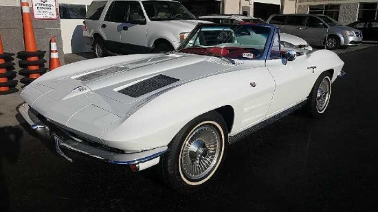1963 Chevrolet Corvette Coupe(Signed Glove Box), VIN: 30867S119353, 3,202 Miles Showing, Firs