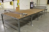 Fabric-Cutting Table With Eastman Pacemaker Spreading Machine