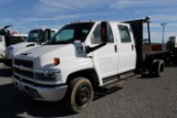2006 Chevrolet C4500 12' Crew Cab Stake Body Truck (Unit #7991) (Missing Sides)