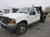 2005 Ford F350 XL SD 8 1/2' Crew Cab 4x4 Dump Truck (VDOT Unit #R07078) (INOPERABLE)