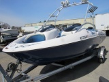 2 Pcs.:  (1) 2003 Yamaha AR210 21' Ski Boat; (1) 2012 Venture AB-2825 S/A Boat Trailer