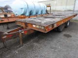 1975 Roger 20' Tilt Top T/A Equipment Trailer