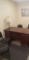 10 Pcs.:  (1) Desk; (1) Filing Cabinet (1) Rug; (4) Office Chairs; (1) Lamp; (2) Pictures