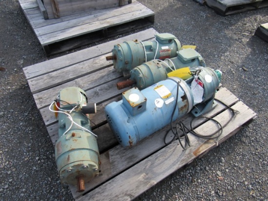 Unit #13; 3 PCS: (1) Baldor Electric Motor; (1) Gram Speed Reducer; (3) Reliance Electric Motor