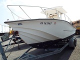 2 Pcs.: (1) 1991 Henry O 22' Boat; (1) 1990 Hercules Boat Trailer