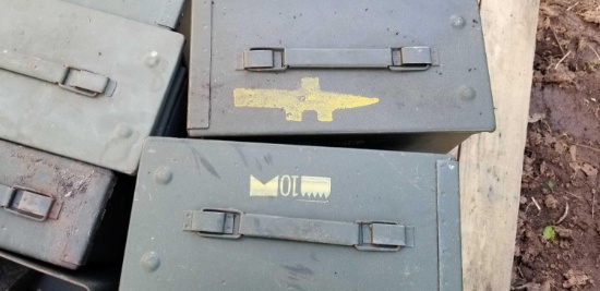 Ammunition Boxes for Various Caliber Cartridges