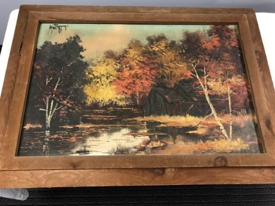 Artist Signed Landscape Painting