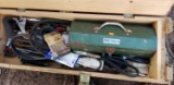 Ammunition Box with Metal Toolbox, Hand Tools, Automotive Belts, Breaker Bar