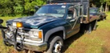 1998 Chevrolet 4x4 3500 Flatbed Truck (Inoperable)