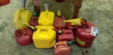 (10) pcs Metal And Poly Diesel And Gasoline Containers