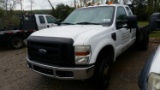 2008 Ford F-350 4WD Ext. Cab Flatbed Truck (Unit #T34)