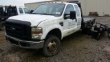 2008 Ford E-350 Ext. Cab 4x4 Flat Bed Truck (Unit #T33) (INOPERABLE)