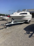 1994 Bayliner Classic 2252 Stern Drive Power Boat w/1994 Escort Boat Trailer (Unit #7079)