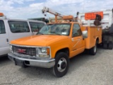 1998 GMC 3500 SL Service Pickup Truck w/Boom (VDOT Unit #R04383)