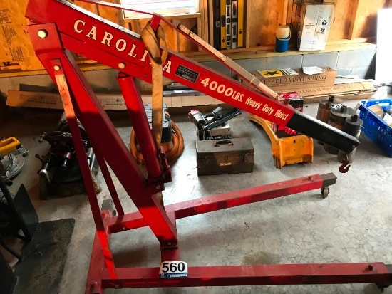 Carolina 4000lbs Heavy Duty Hydraulic Engine Hoist