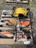 2 Stihl Concrete Saws And Atlas Copco Asphalt Digger