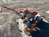 (1) STIHL Concrete Saw, (1) Trash Pump, (1) Concrete Vibrator