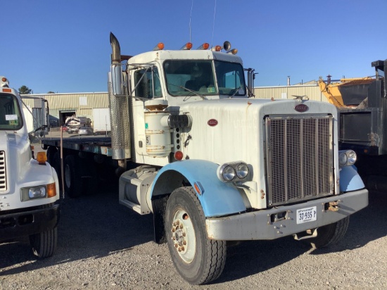 1985 PETERBILT FLATBED TRUCK