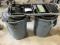 (2) 55 Gallon Trash Cans & 4 Ft. Step Ladder