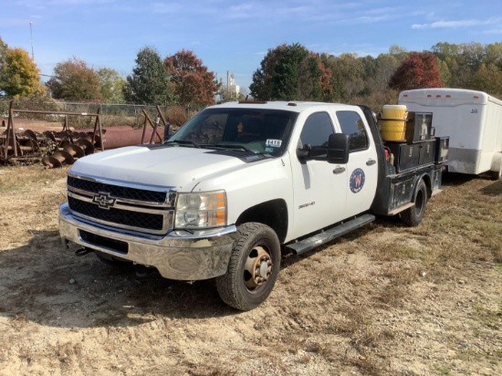 2011 Chevrolet 3500HD Crew Cab Utility Truck