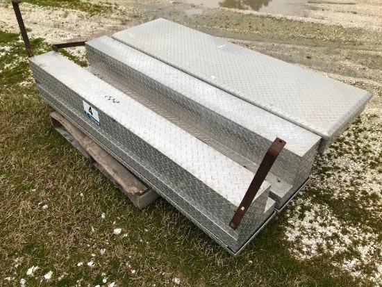 (3) Aluminum Truck Bed Tool Boxes (LTS #342)